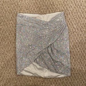 House of CB Petunia sequin wrap skirt